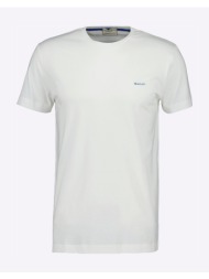 gant μπλουζα κμ contrast logo ss tshirt 3g2003413-113 offwhite
