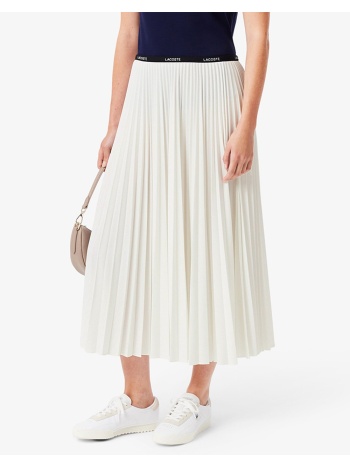lacoste φουστα skirts 3jf1402-70v offwhite