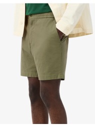 lacoste σορτς shorts 3gh2324-bmy khaki