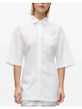 karl lagerfeld jeans klj relaxed blouse b2w11022-100 white