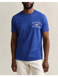 gant μπλουζα κμ graphic ss tshirt 3g2003394-436 blue