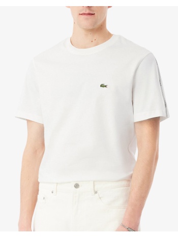 lacoste μπλουζα κμ tee-shirt ss 3th0888-70v offwhite
