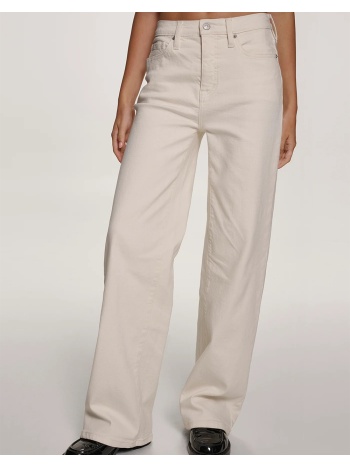 dkny dj5m4076 παντελονι denim dkny dj5m4076-ecr ecru