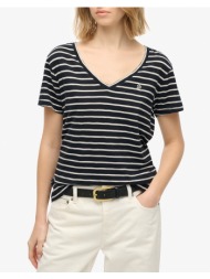 superdry d1 studios slub emb vee tee μπλουζα γυναικειο w1011828a-ibx navyblue