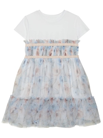 guess mixed fabric ss dress φορεμα παιδικο girl