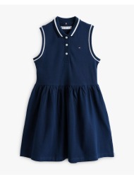tommy hilfiger polo dress slvls kg0kg08486-8y-16y-c1g navyblue