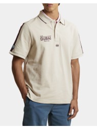 la martina μπλουζα πολο κμ man s/s polo cotton piquet 3lmmcp307-00009 biege