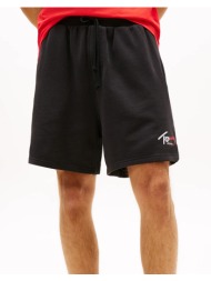 tommy jeans tjm signature beach short dm0dm23017-bds black