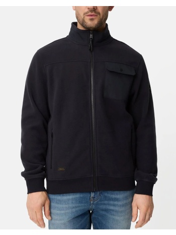 camel φούτερ ζακέτα full zip c261-409401-7w37-48 darkblue