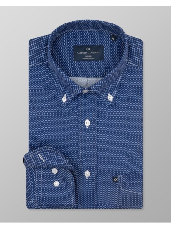 oxford company button down πουκαμισο m162-bz10.02-02 blue