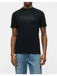karl lagerfeld t-shirt crewneck 755035-562221-990 black