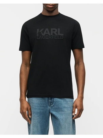karl lagerfeld t-shirt crewneck 755035-562221-990 black