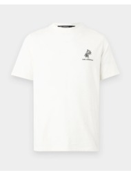 karl lagerfeld t-shirt crewneck 755041-562221-80 ecru