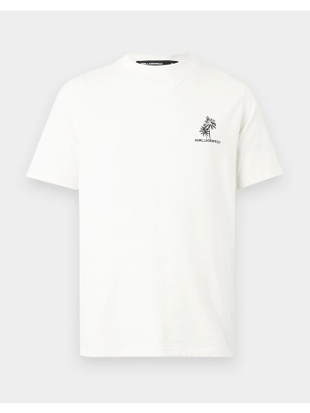 karl lagerfeld t-shirt crewneck 755041-562221-80 ecru
