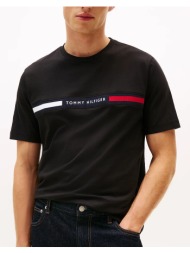 tommy hilfiger hilfiger chest insert tee mw0mw36498-bds black