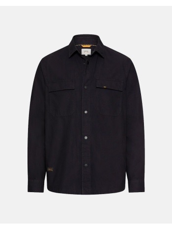 camel πουκαμισο overshirt solid c261-409382-7s82-48 darkblue
