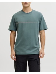 jack&jones jcofusion chest brand tee ss crew noos 12289936-north atlantic petrol