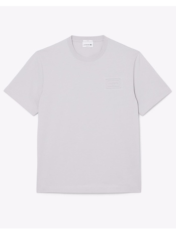 lacoste μπλουζα κμ tee-shirt ss 3th0753-acz lightgray
