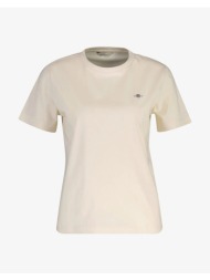 gant μπλουζα κμ reg shield ss t-shirt 3gw4200200-119 cream