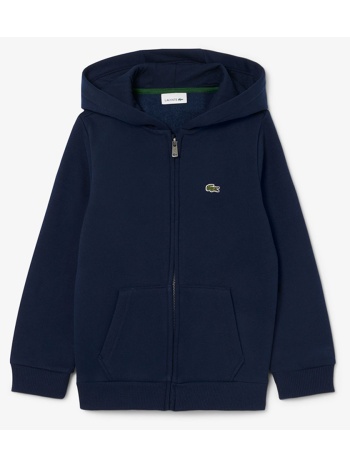 lacoste ζακετα φουτερ μμ core fleece full zip hoodie