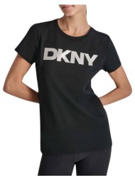 dkny dp5t9923 logo μπλουζακι κοντομανικο dkny dp5t9923-bsv jetblack