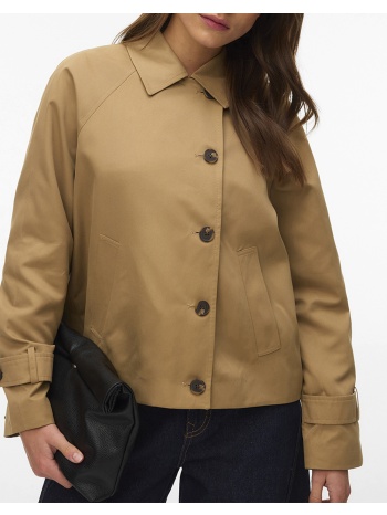 vero moda vmsoffy short jacket ga ent 10338868-kelp camel