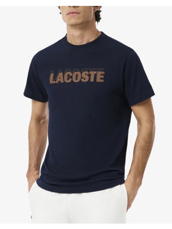 lacoste μπλουζα κμ tee-shirt ss 3th0217-4ib navyblue
