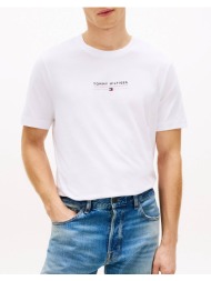 tommy hilfiger brand love lockup tee mw0mw42363-ybr white