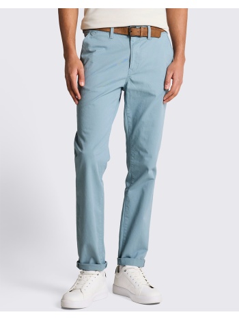 tom tailor slim chino with belt παντελονι ανδρικο