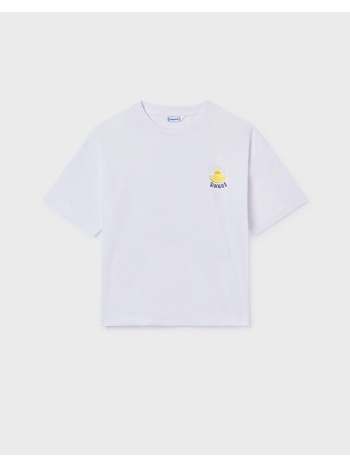 mayoral μπλουζα κοντομανικη σχεδιο 06011-016 white