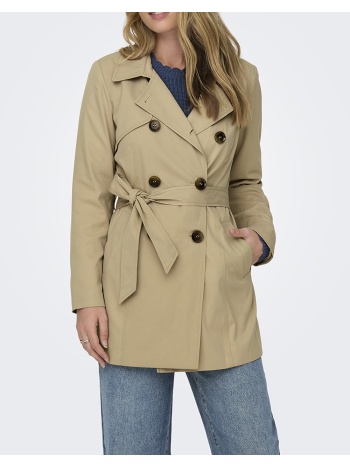 only onlvalerie trenchcoat otw noos 15191821-ginger root