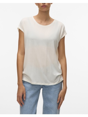 vero moda vmava plain ss top jrs noos 10284468-snow white
