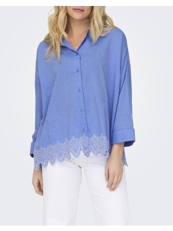 only onlgraces tulum ls emb shirt noos wvn 15343165-blue