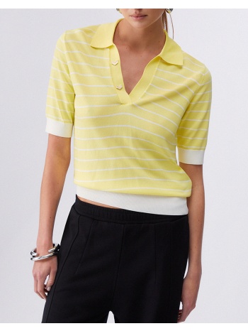 liu jo sport_ta6m21_ecs maglia chiusa m/c πλεκτο γυναικειο