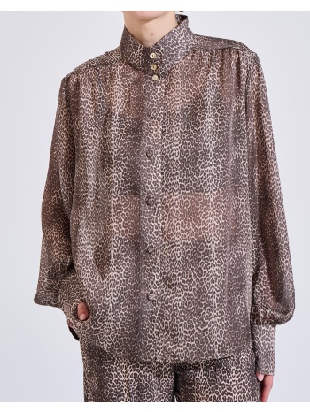 bill cost πουκαμισο 10-342481-0-καφε brown