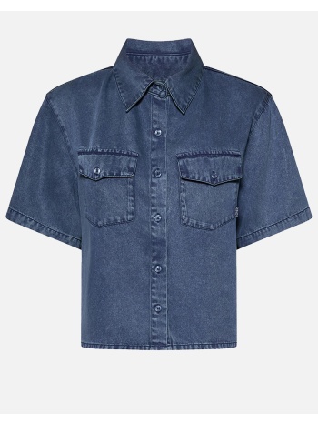 silvian heach shirt amara gpp26089ca-blue wash denimblue