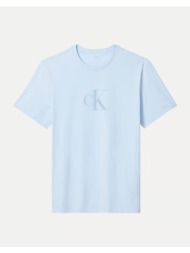 calvin klein ss 30s distress monogram graphic lv04rf853g-c1o lightblue