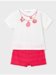 mayoral σετ σορτς μακο φαντασια 03231-075 coral