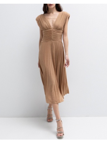 toi&moi μιντι φορεμα 50-6769-126-386 camel