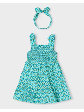 mayoral φορεμα σταμπωτο κορδελα 03942-053 blue
