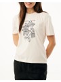 mexx graphic flower print t-shirt mf007803861w-110605 offwhite