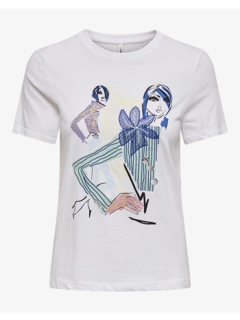 only onlceline reg s/s top jrs 15368908-bright whitefriends