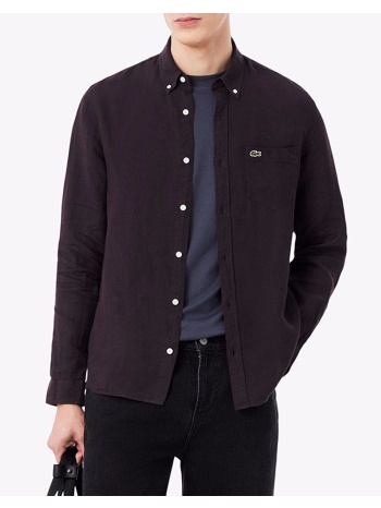 lacoste υποκαμισο μμ l sleeved shirt 3ch5692-3la darkbrown