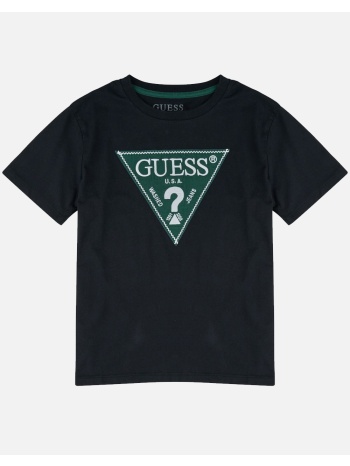guess ss t-shirt μπλουζα παιδικο boy l6ri15k8hm4-jblk black