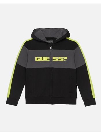 guess kids ls hooded active top w/zip φουτερ παιδικο boy