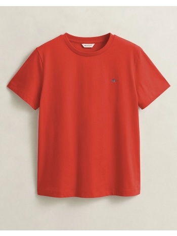 gant μπλουζα κμ reg shield ss t-shirt 3gw4200200-679 red