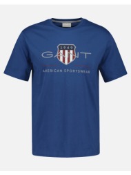 gant μπλουζα κμ reg archive shield ss t-shirt 3g2003199-442 royalblue