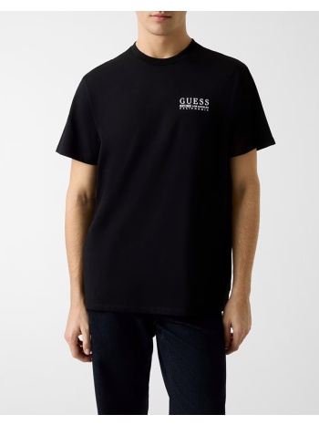 guess ss bsc guess cali logo tee μπλουζα ανδρικο