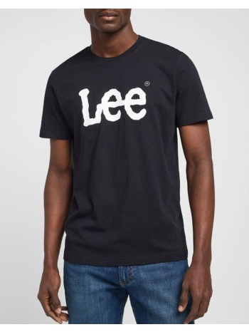 lee wobbly logo tee 112116120-black black