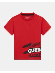 guess kids ss t-shirt μπλουζα παιδικο boy n6ri02k8hm4-g5d7 red